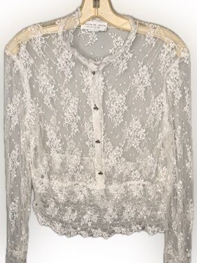 Jackie Jon New York Sheer Lace Blouse